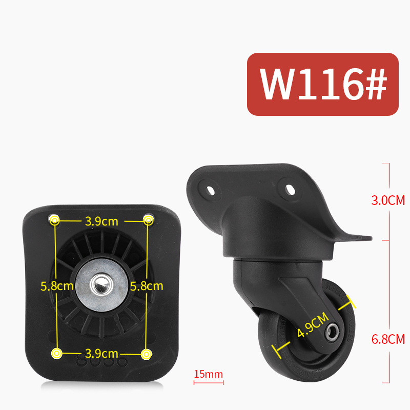 Luggage Accessories Wheel Trolley Suitcase Universal Wheel Bag Caster ...