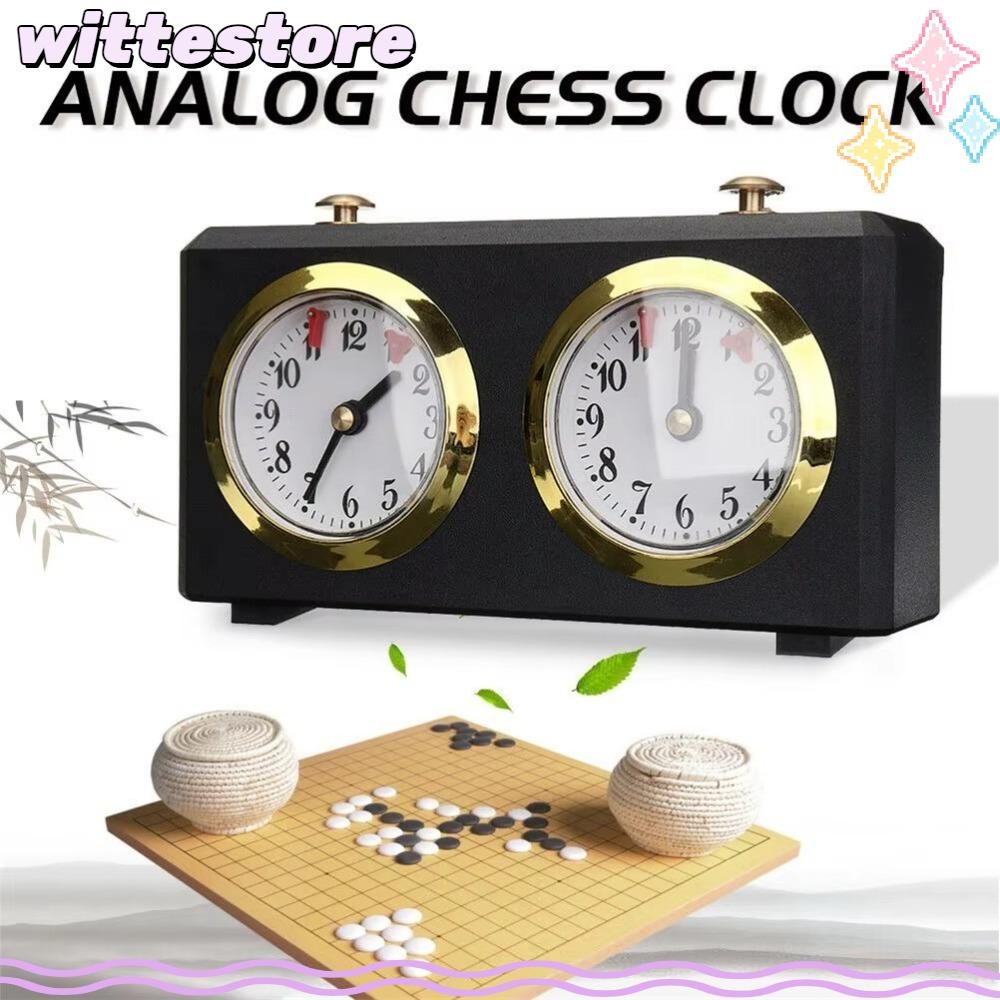 WITTE International Chess Timer Clock, Digital Clockwork Driven Chess ...