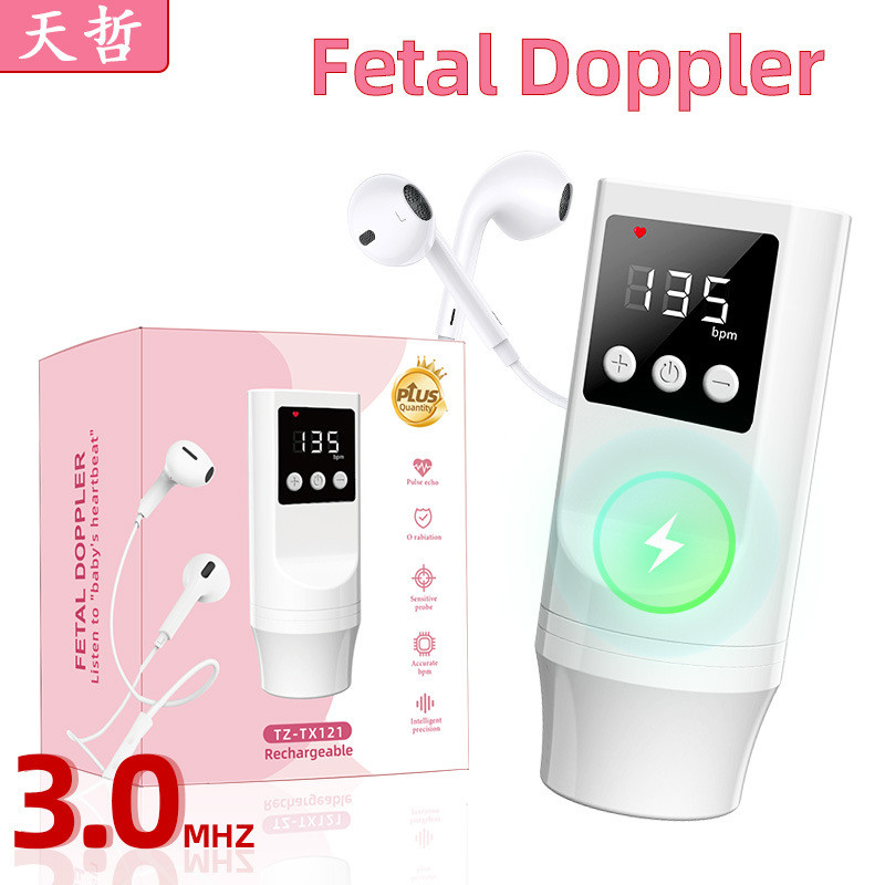Portable Dopler Fetal Heart Instrument Pregnant Women Fetal Home ...