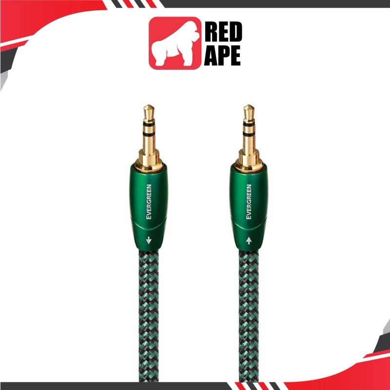 Audioquest Evergreen | Câble 3,5mm à 3,5mm - Bouchons plaqués Or - 2 Mètres main image 1