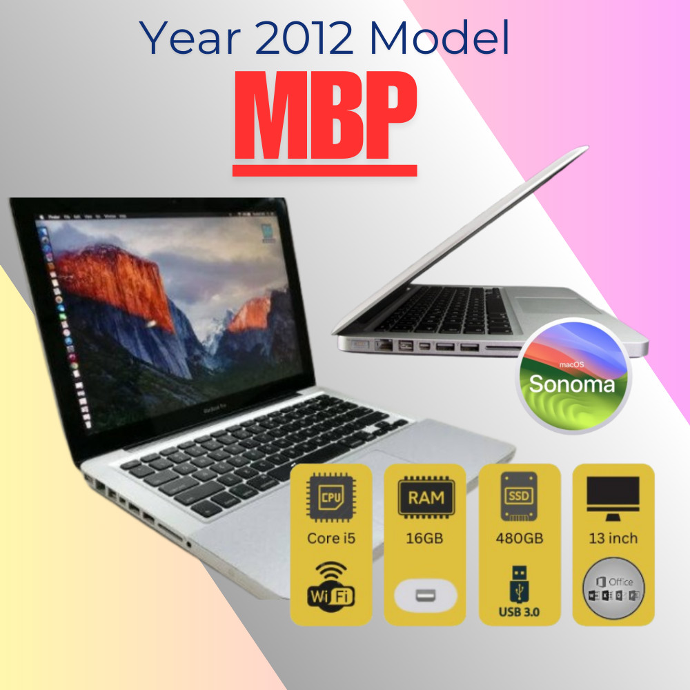 MBP 2012 Core i5 Notebook 16gb RAM 480gb SSD Laptop Student Graphic