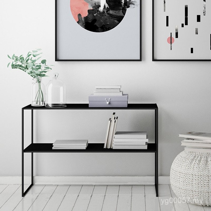 Nordic Narrowing Long Strip Table Rear Shelf Entrance Table Back Wall ...