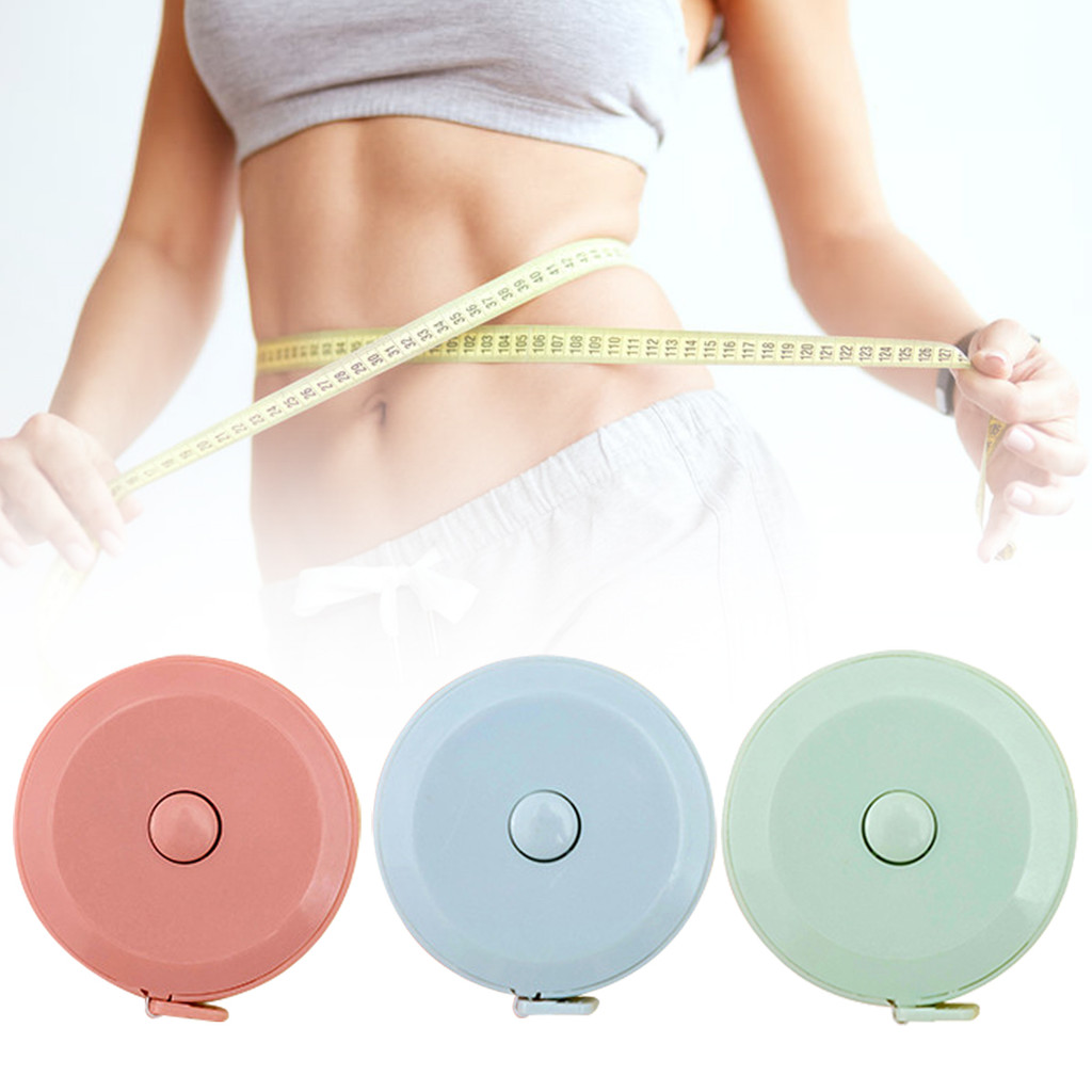 New Solid Color Doubleside Retractable Tape Ruler with Buckle for ...