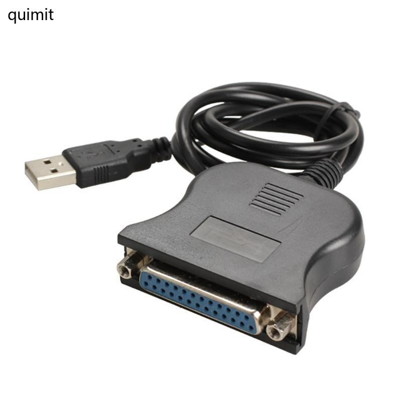QUIM 80cm USB to DB25 25Pin Parallel Port Printer Converter Cable USB2 ...