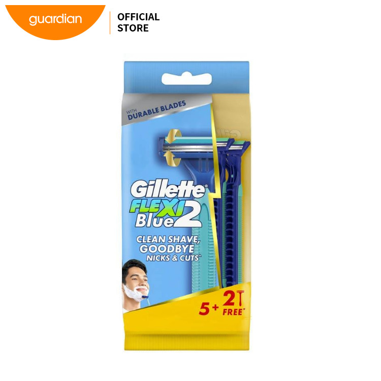 Gillette Blue2 Flexi Disposable Razors 5+2S | Shopee Malaysia