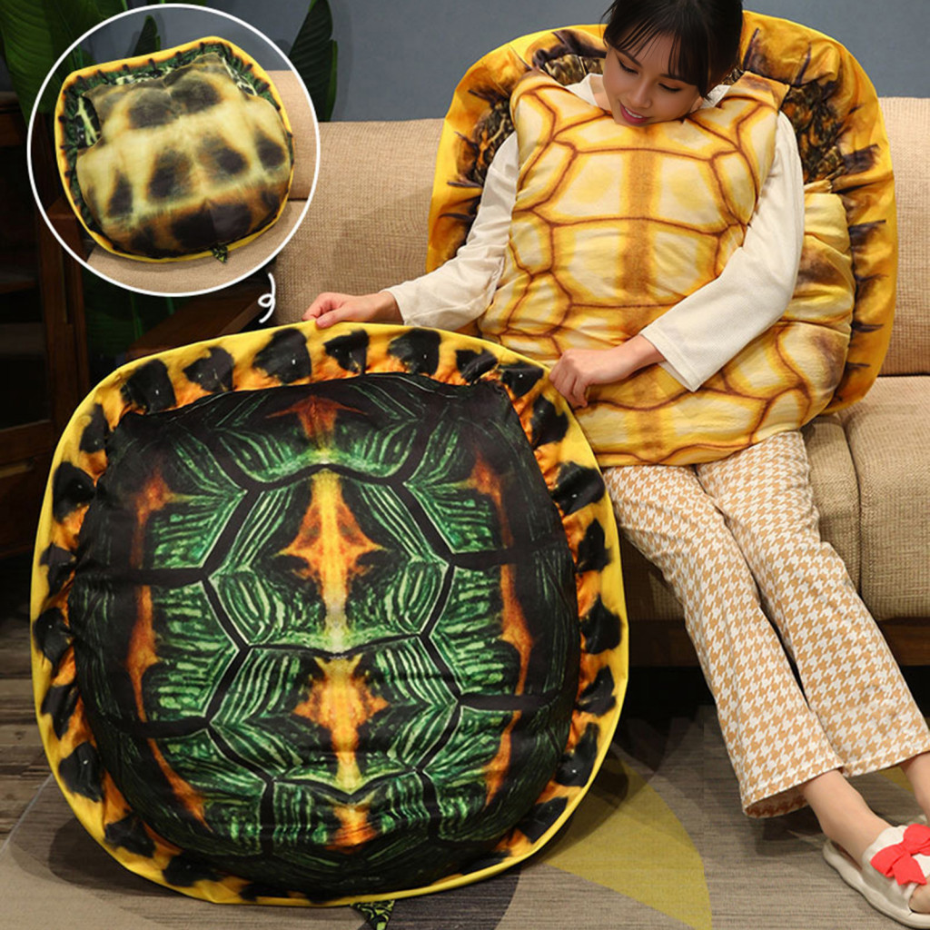 greatdream| Turtle Shell Plush Toy Skin-friendly Turtle Toy 40 Inch ...