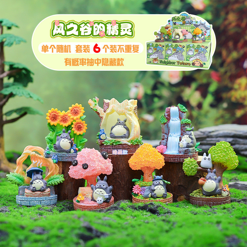 Miyazaki Wind Valley Spirits Blind box Toys Figure - Mainan kotak buta ...