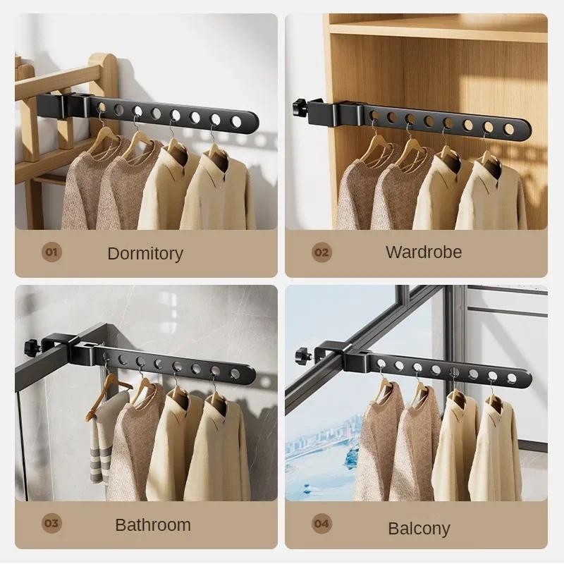 (Ready Stock)Adjustable Window Clothes Drying Rack, Foldable Window ...