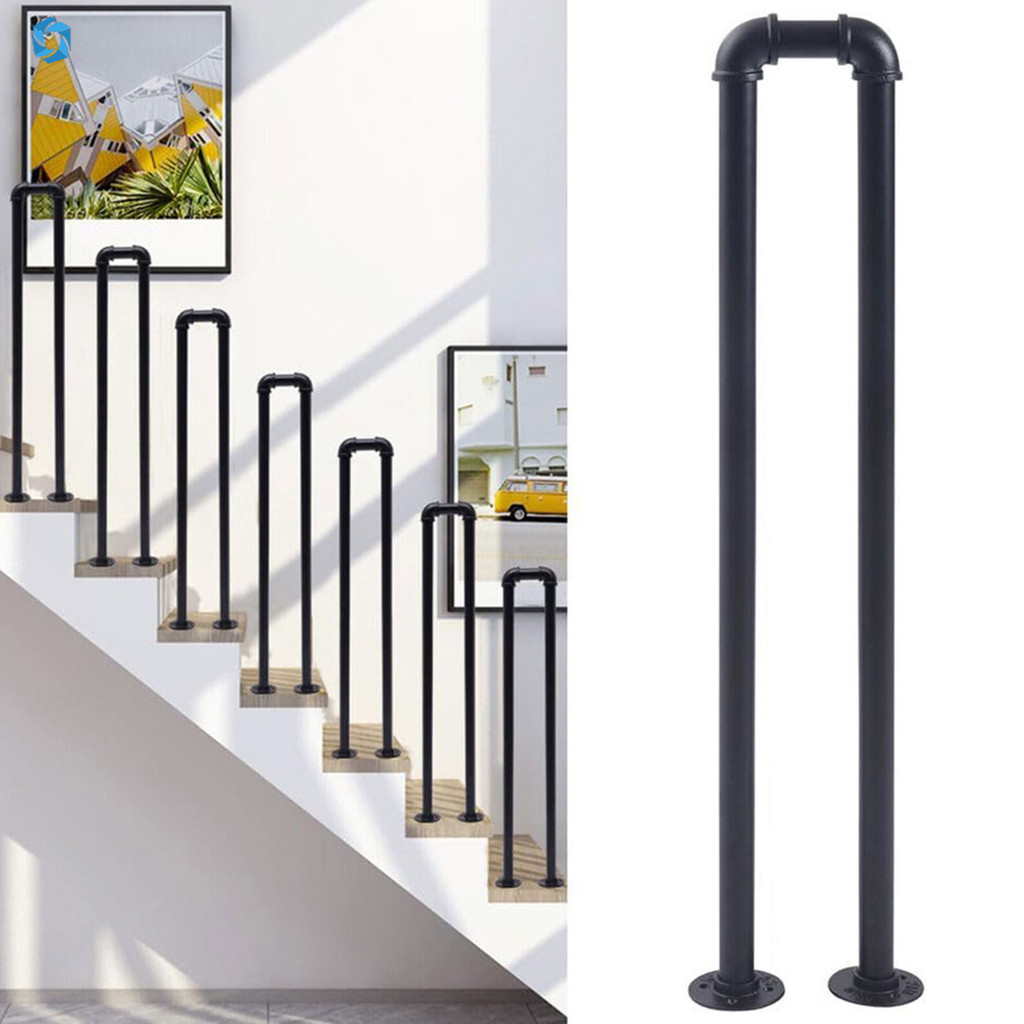 LM Stair railing black American industrial style iron 85cm vintage ...