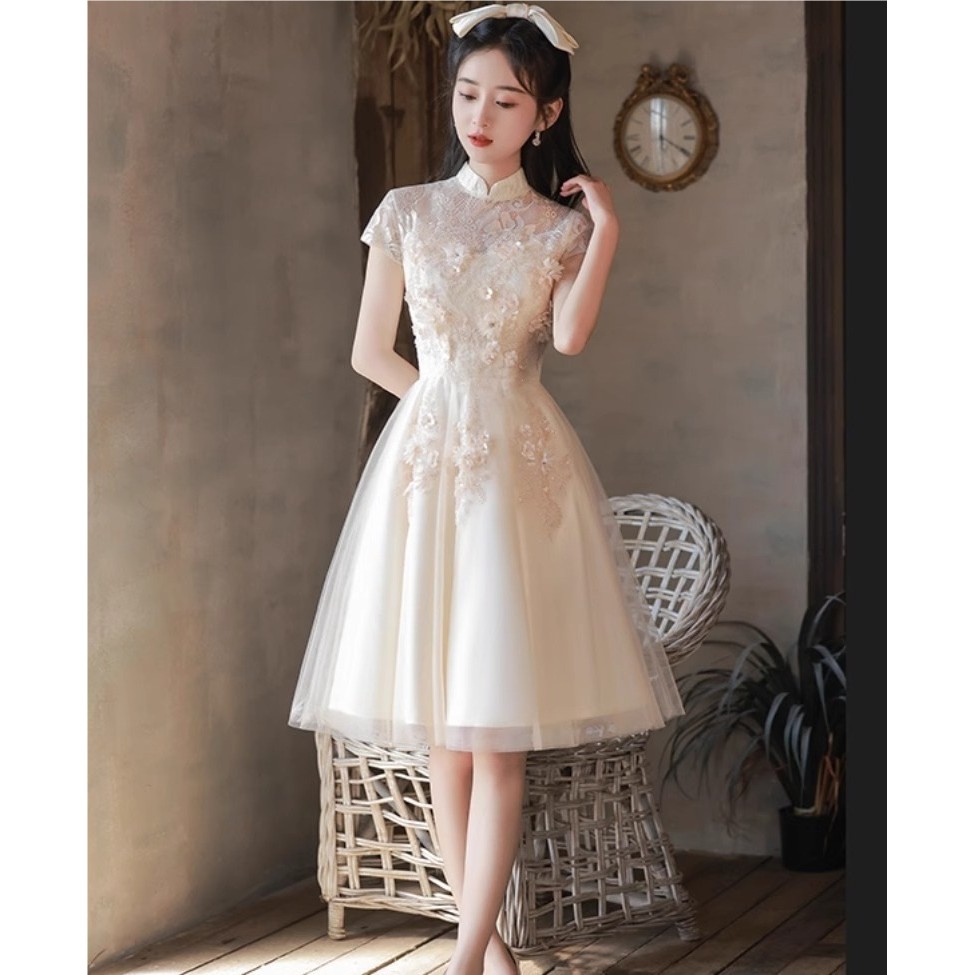 sachin and babi light blue dress Champagne, Nude Bridesmaid Dresses main image 0