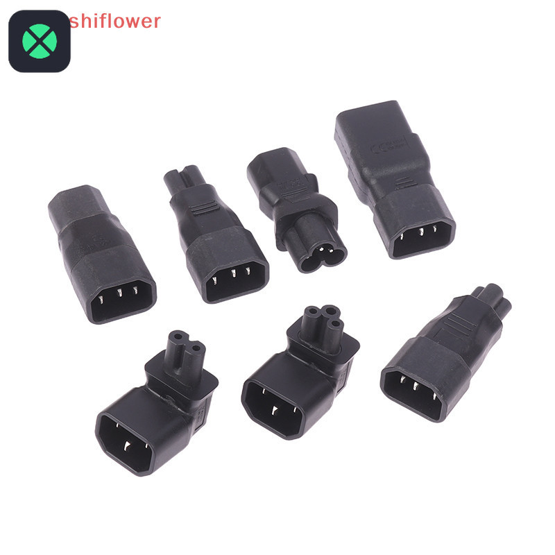 1F) UPS PDU Male To Female EU US Power Plug Adapter Socket Universal ...