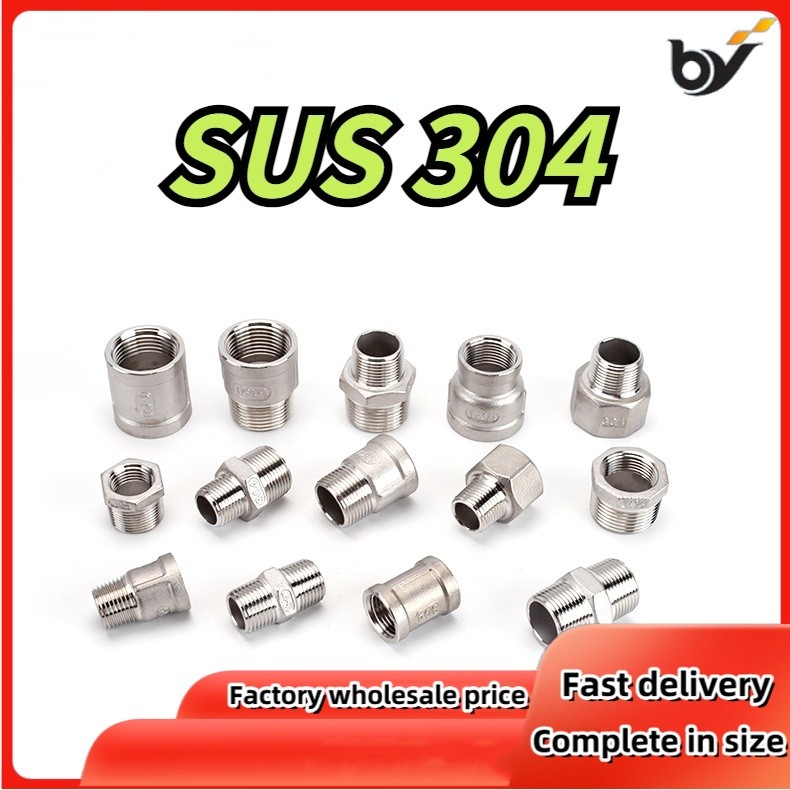 304 Stainless Steel Inner Outer Thread Direct Thread Double Inner ...