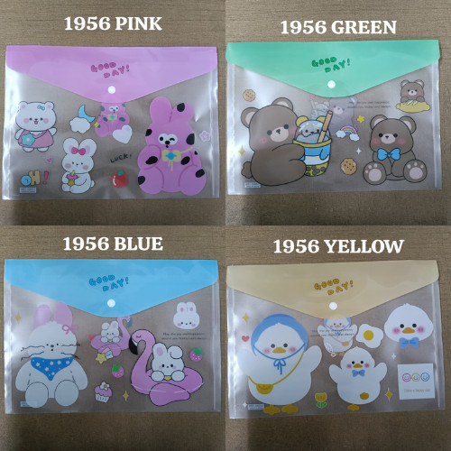 A4 PVC Fancy Cartoon Holder Button File Folder / Popular Plastic Files ...