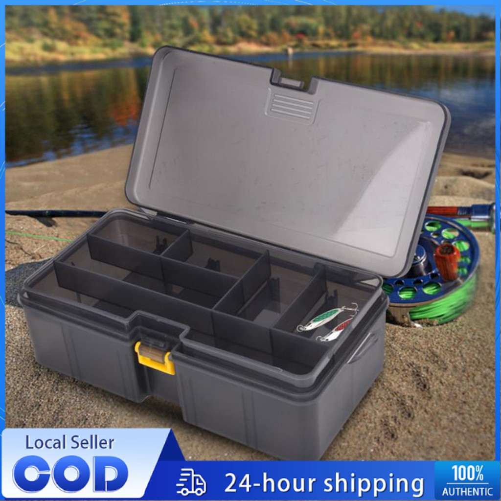 Fishing Tackle Box Bait Hook Tool Lure Box Plastic Storage Container ...