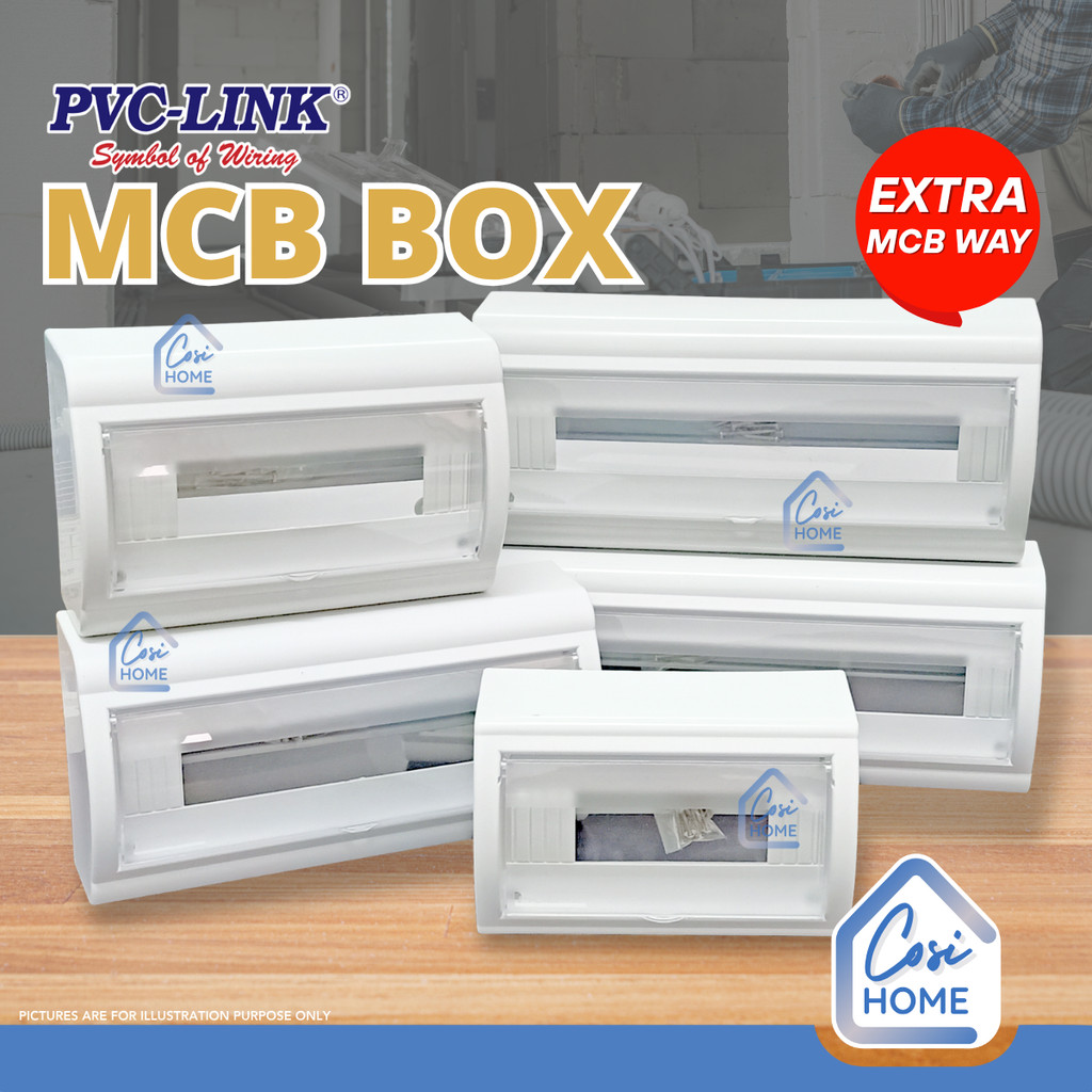 Kotak MCB PVC Tahan Lasak DB Box Penutup Lutsinar PutihHeavy Duty PVC ...