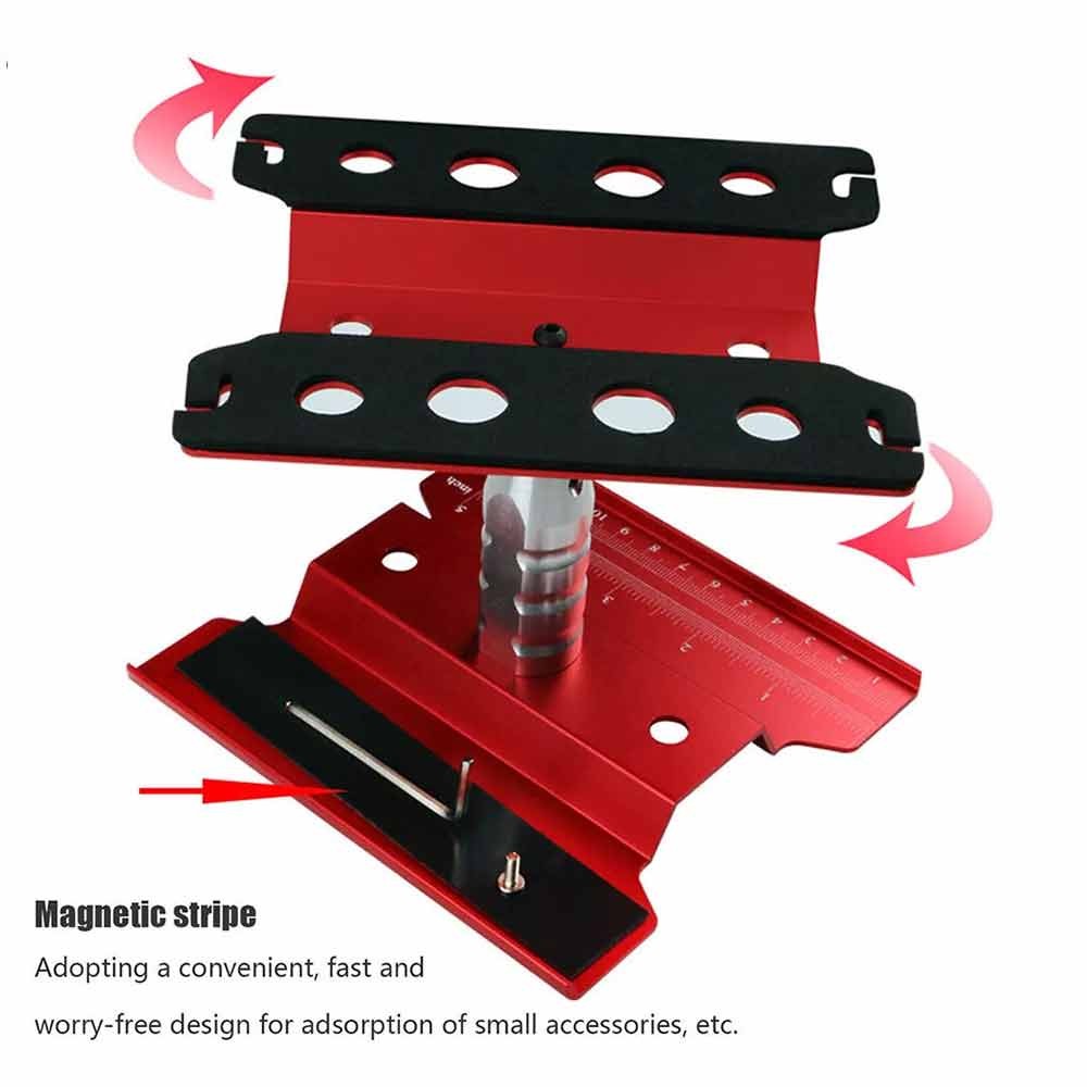 1/10 alloy RC frame 360 degree rotating repair bench (red) | Shopee ...