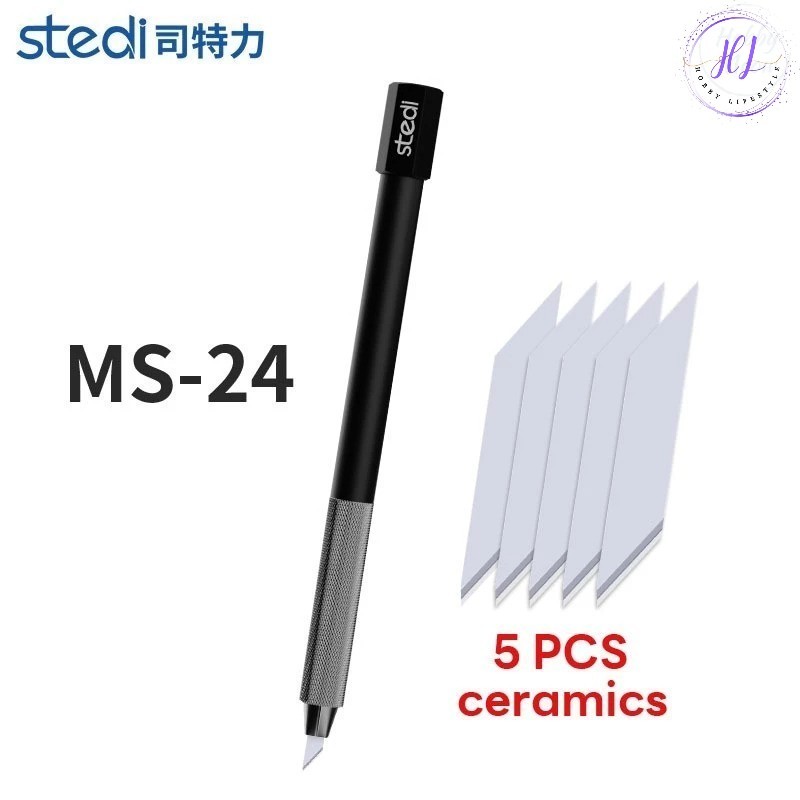 Stedi 4mm Ceramic Penknife with 5 Blade 司特力 4mm 陶瓷笔刀带5刀片 | Shopee Malaysia