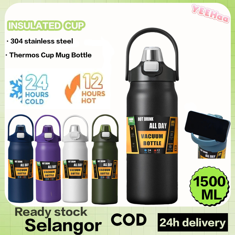 YEEH_NEW Tumbler SUS 304 Stainless Steel Thermos Cup Mug Bottle 2 Way ...