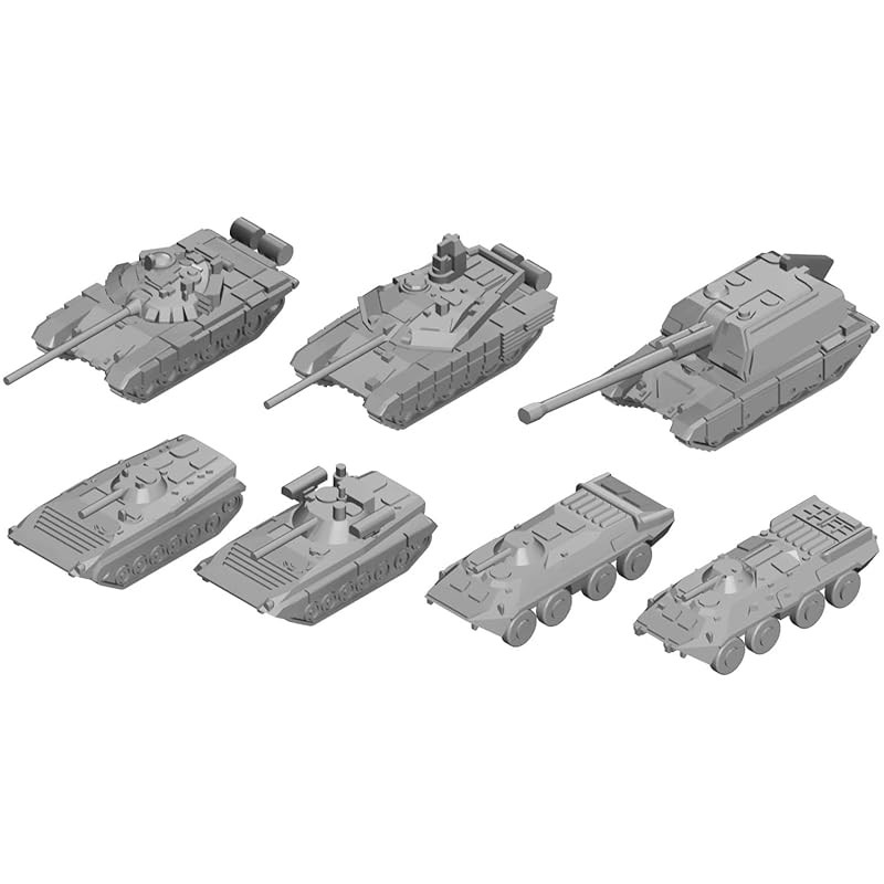 Pit Road 1/700 MI Series World's Modern Tank Set 2 Plastic Model MI10 ...