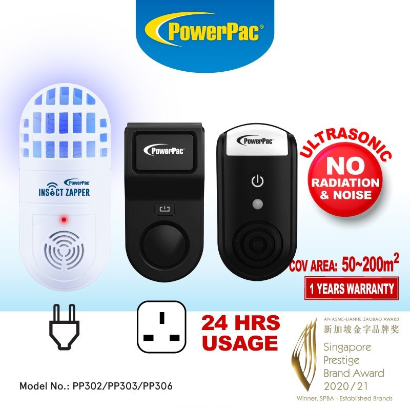 PowerPac Ultrasonic insect Repellent Creepy-Crawlies Mosquito Killer ...
