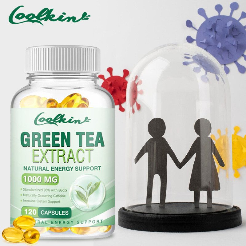 GREEN TEA EXTRACT capsules, naturally occurring caffeine, antioxidant ...