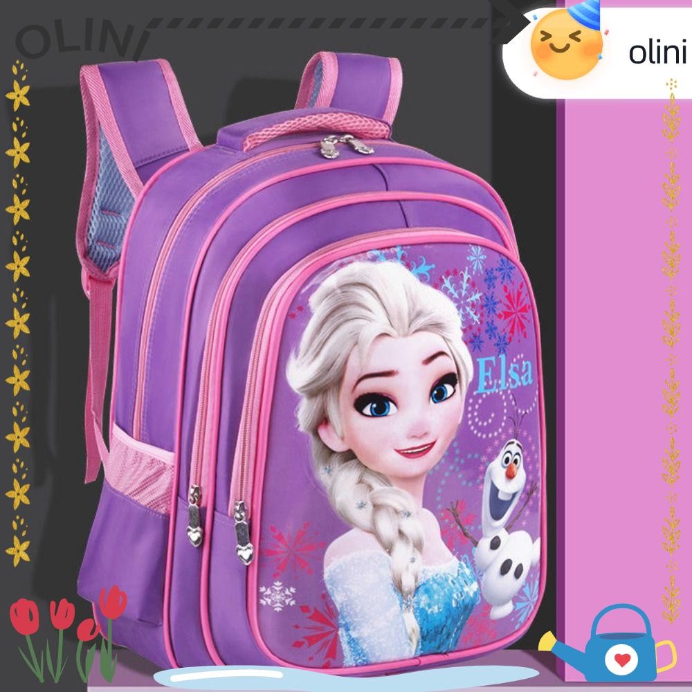 OLINI Kids Backpack Frozen Elsa Fairy Tale Cartoon Ridge Protection ...