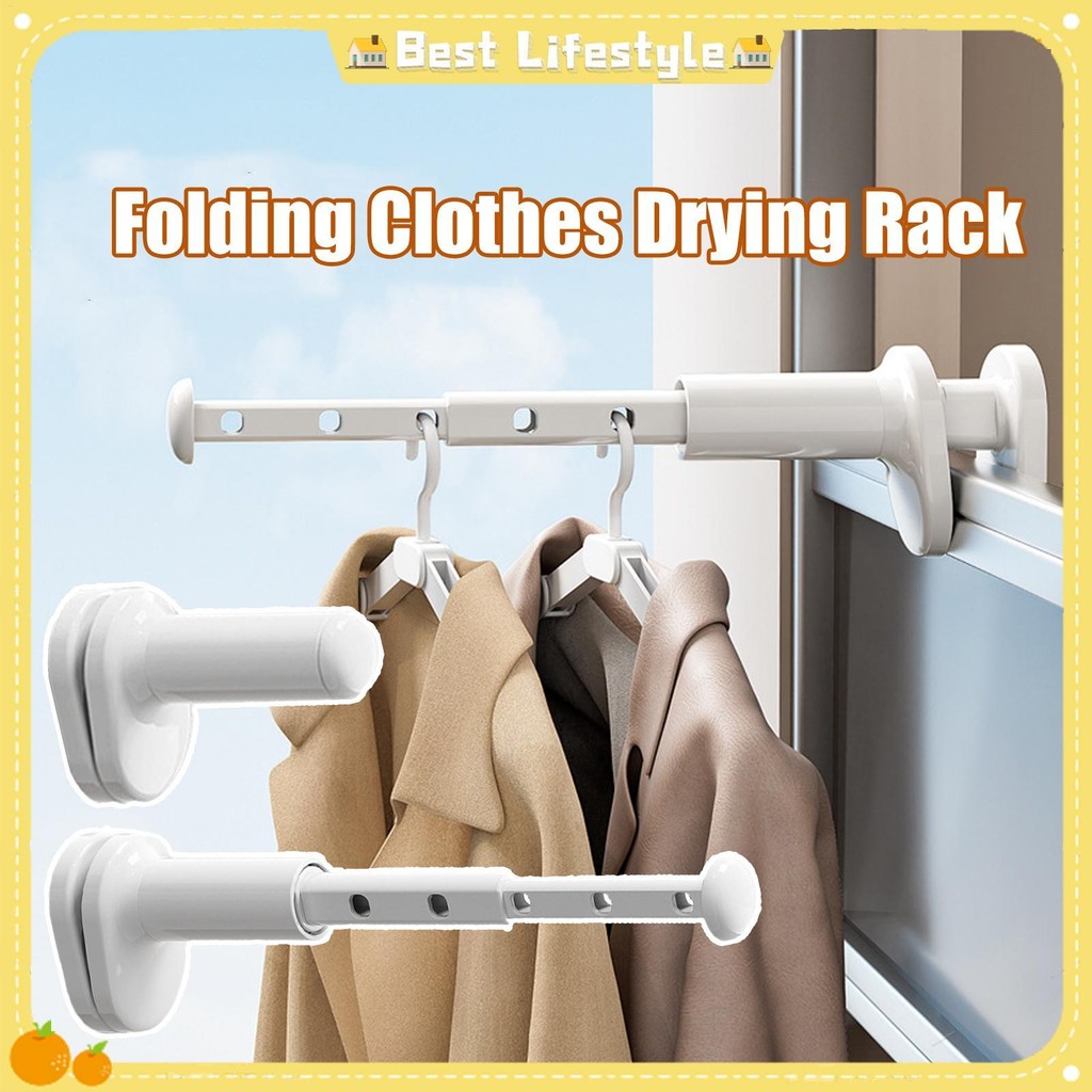Folding Clothes Drying Rack Window Clothes Rack Foldable Clothes Hanger ...