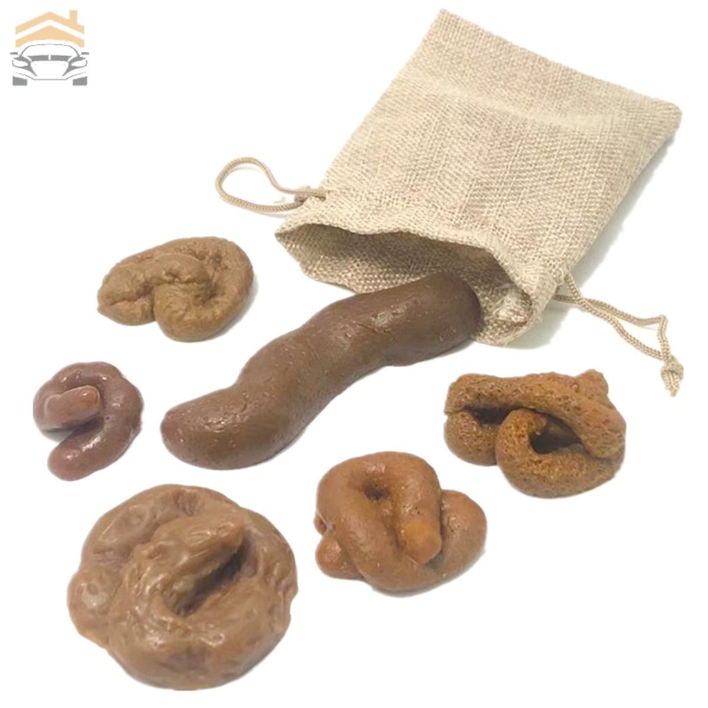 6Pcs Fake Poop Realistic Fake Turd Shits Floating Fake Dog Poop Tricky ...