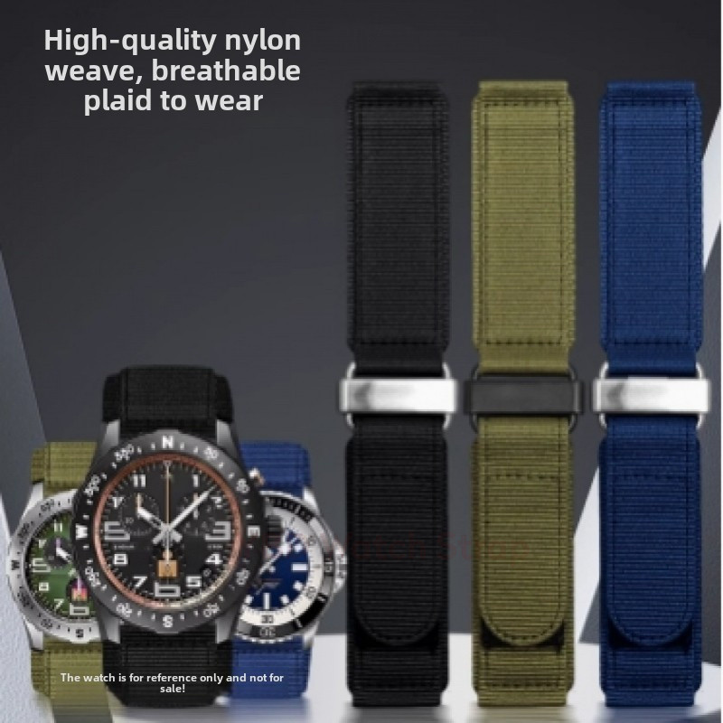 Tough 22/24mm Nylon Hook And Loop Fasteners Strap For Bell & Ross ...