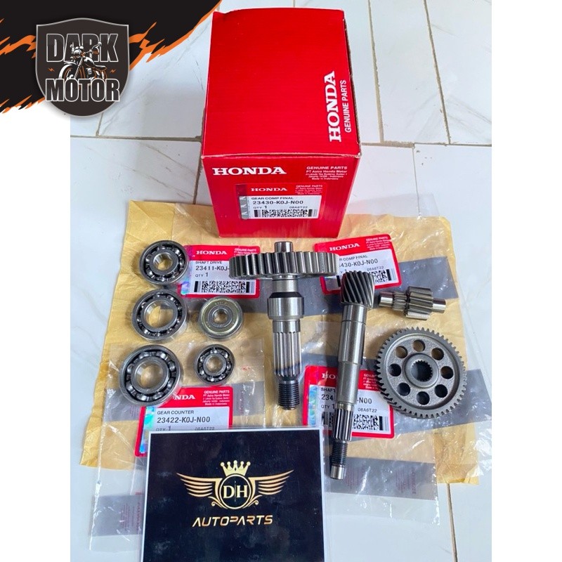 Teeth RASIO COMPLETE + BEARING AXLE COMPLETE HONDA GENIO BEAT DELUXE ...