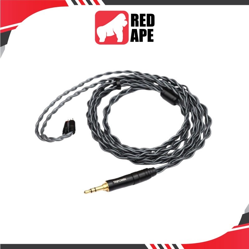 Cavo Tripowin Noire 4 Core 24AWG OCC Aggiornato HiFi Con Spina 3 In 1 2.5/3.5/4.4 Mm Per Auricolari MMCX