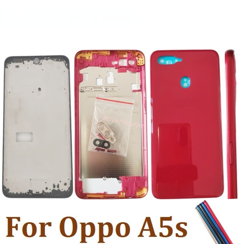 Front Full Housing Frame For Oppo A5s LCD Display Frame Middle Bezel ...