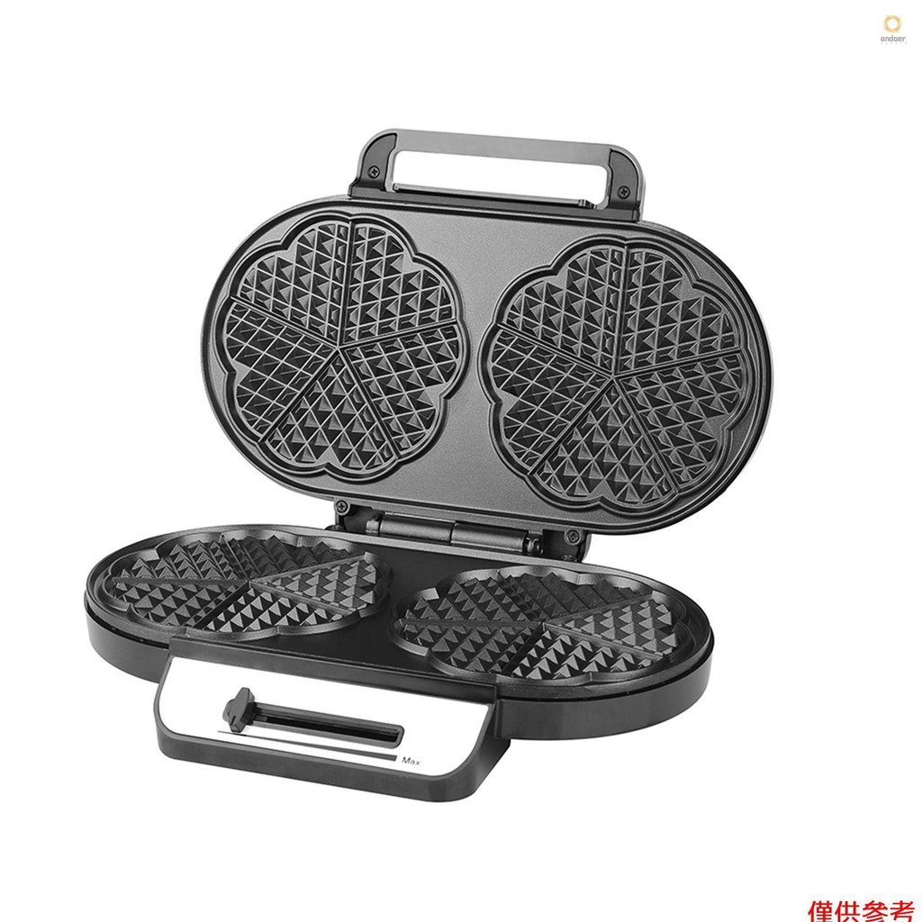 Waffle Iron 1200 W for Double Heart Waffles, Heart Waffle Iron with ...