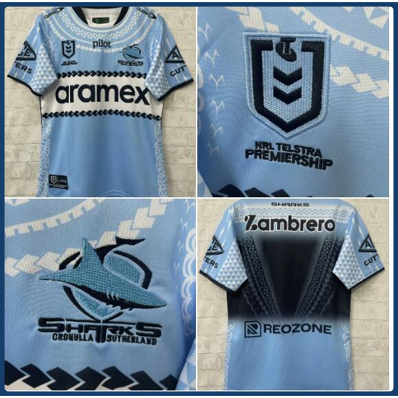 2025 Shark Rugby Jersey Rugby World Cup Home Shirt 1：1 | Shopee Malaysia
