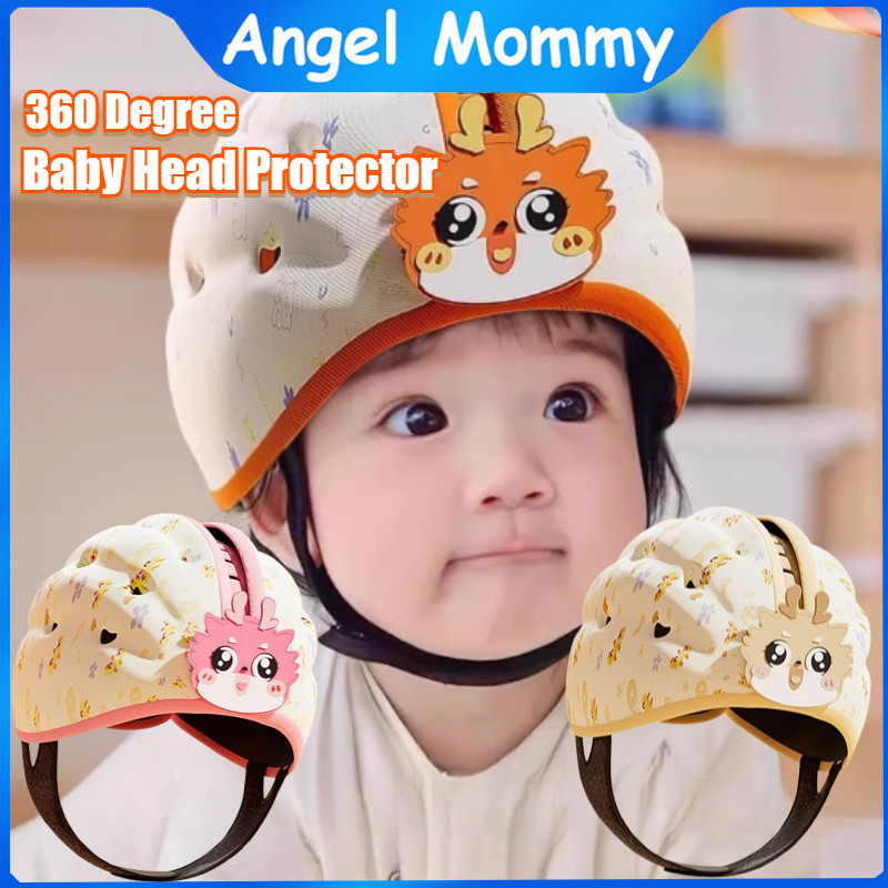 Baby Head Protection Adjustable Baby Helmet Breathable Walk Safety ...