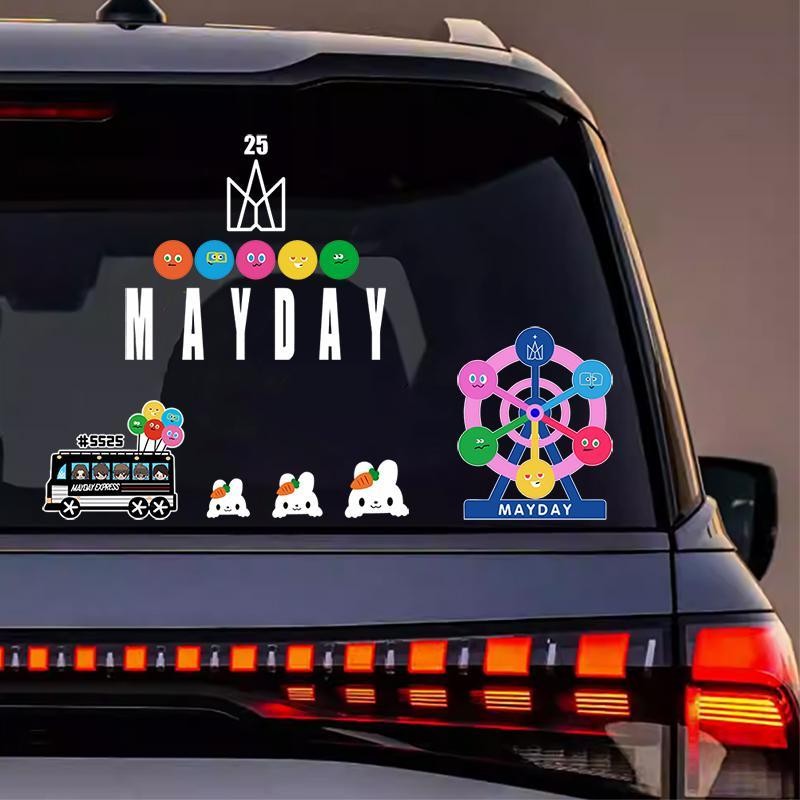 Mayday 25th Anniversary Car Sticker Paper Rear Window Body Decorative ...