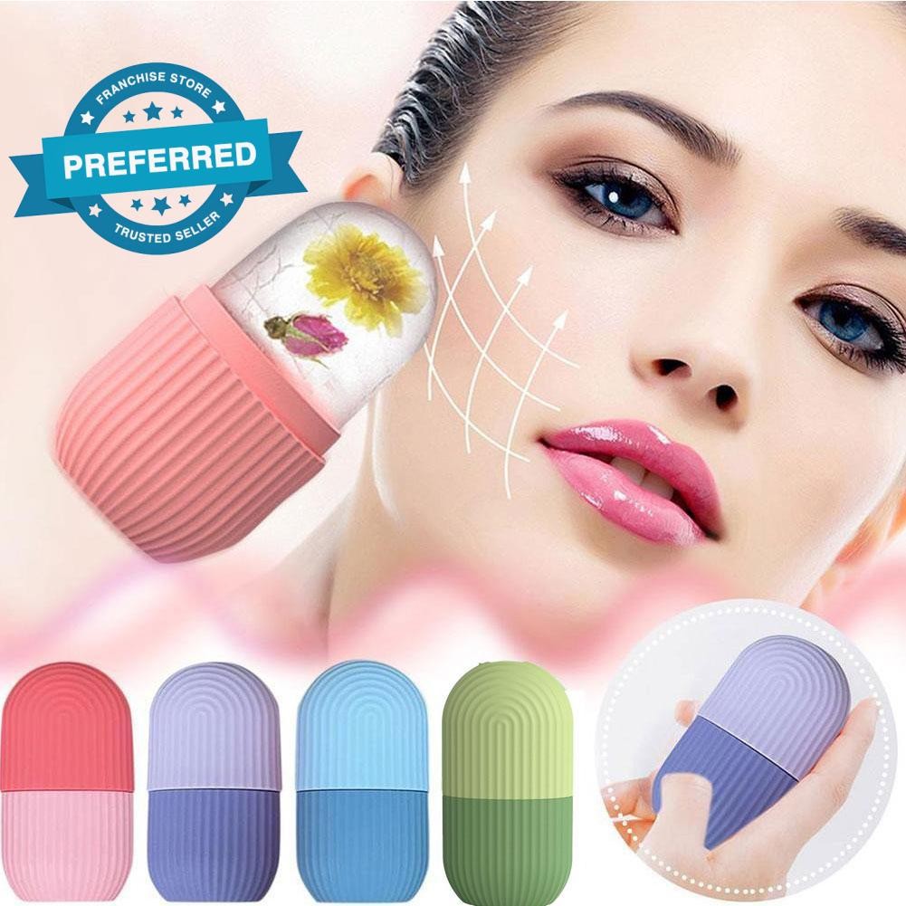 2025 Silicone Face Ice Grid Beauty Products Face Ice Roller Capsule Ice ...