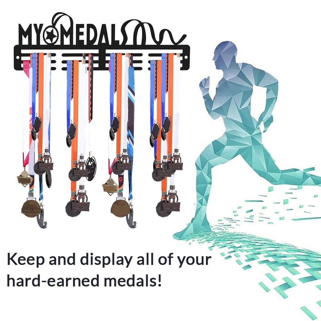 [yiodusi] Medals Display Rack Sturdy Shelf Sports Medals Display Rack ...