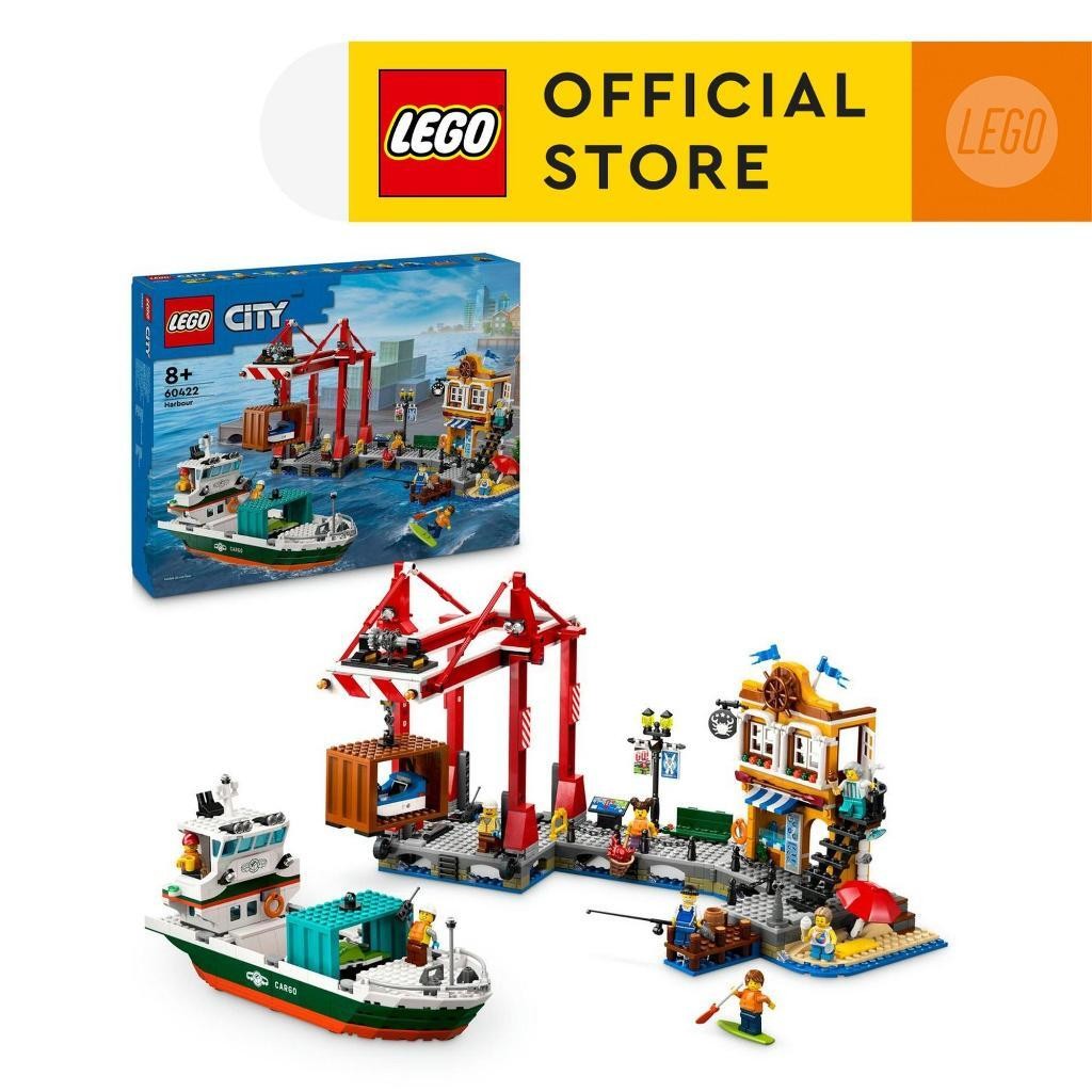 LEGO City 60422 Seaside Harbour with Cargo Ship (1226 Pieces) | Shopee ...
