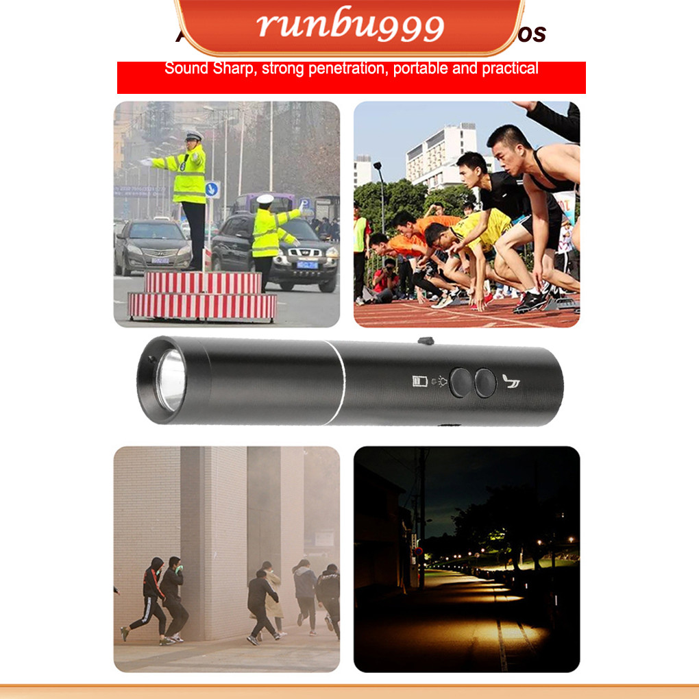Flashlight Adjustable Loud Alarm Portable Outdoor Lighting Lantern ...