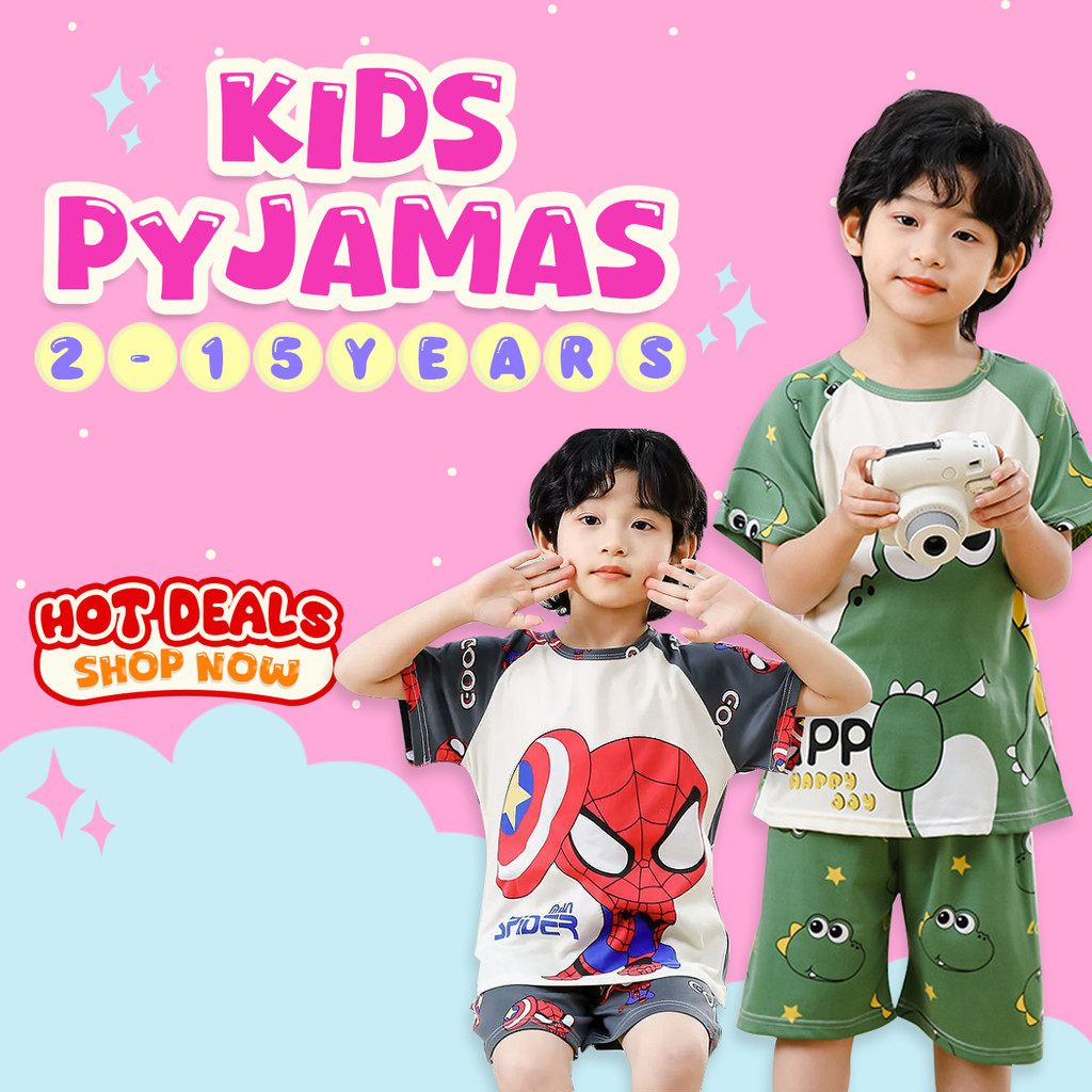 Rosella Baju Tidur Lengan Pendek SM00 Uniseks Kanak-Kanak Lelaki