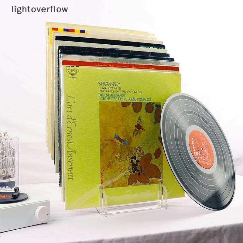 [lightoverflow] Clear Vinyl Record Holder Vinyl Record Storage Rack ...