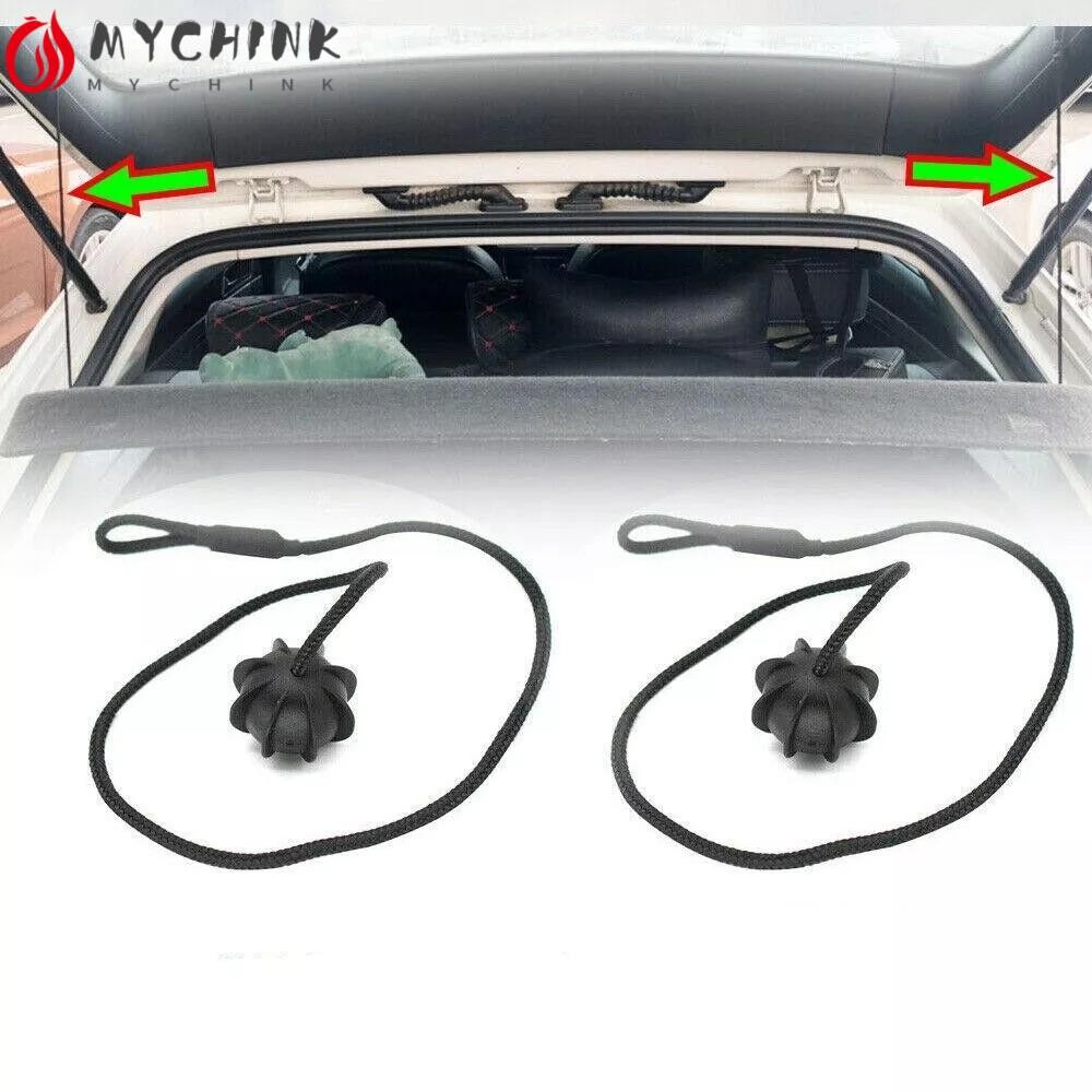 CHINK 2Pcs Boot Parcel Shelf String Cord, Black Car Accessories Parcel ...