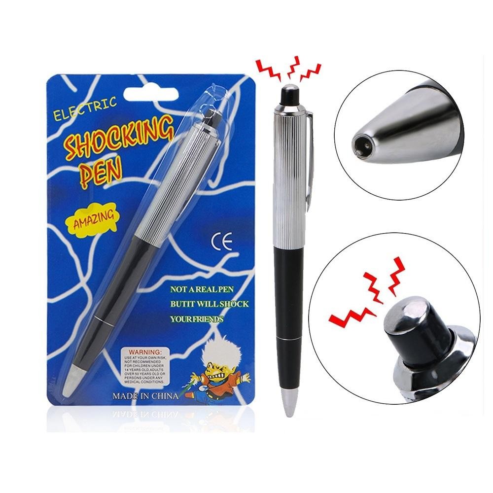 Electric Shock Pen Prank Shocking Pen Writable Ball Point Pen Joke