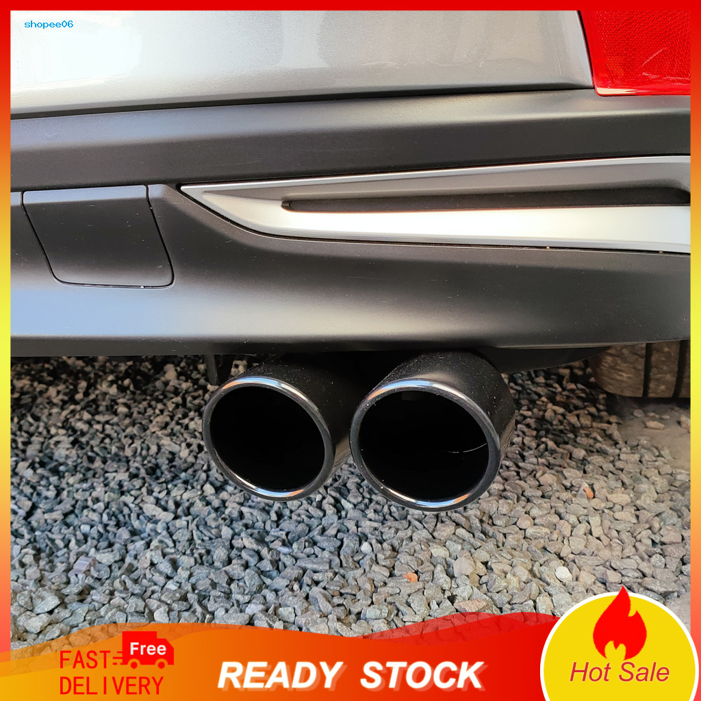 SDRU Compact Exhaust Tip Pipe for Car Curved Exhaust Tip Car Silencer ...