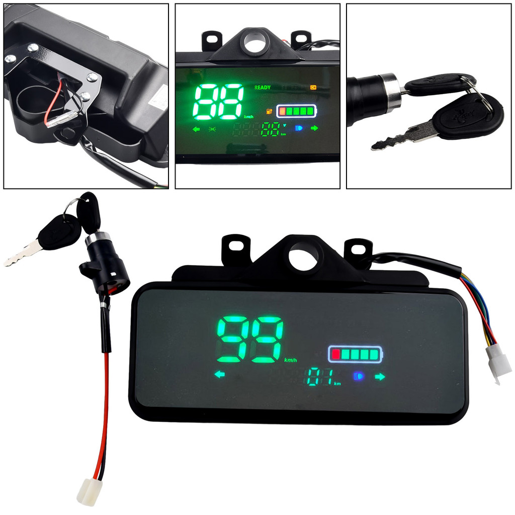 Écran LCD Pour E-Bike 48-72V - Compteur De Vitesse Universel Pour Scooter Électrique