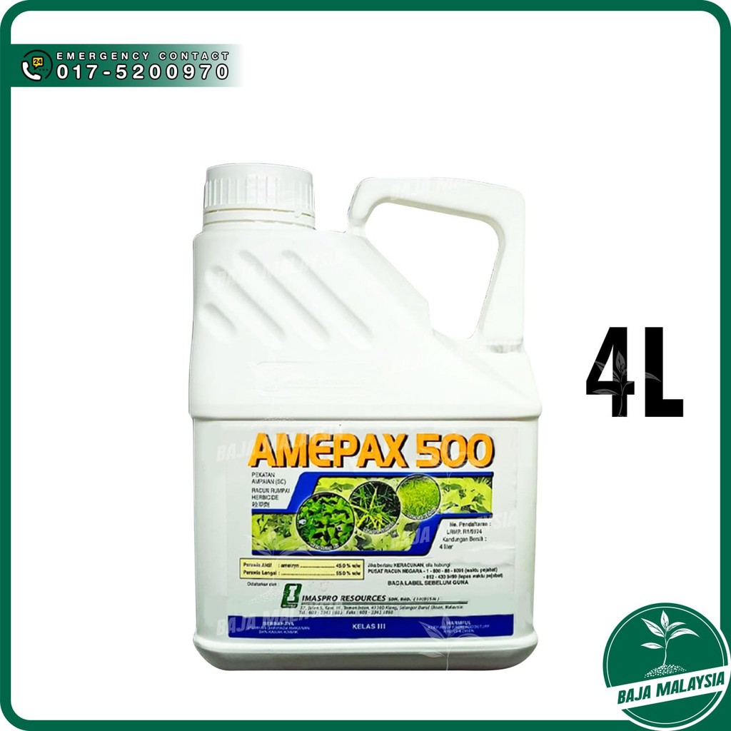 AMEPAX 500 4 Liter Ametryn 45% Herbicide (Same As Amfine Symbol 45SC ...