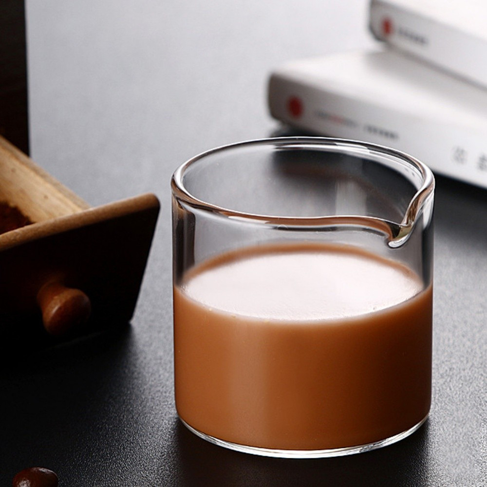 Shot Glasses round Beaker with Spout High Borosilicate Glass 100ml ...