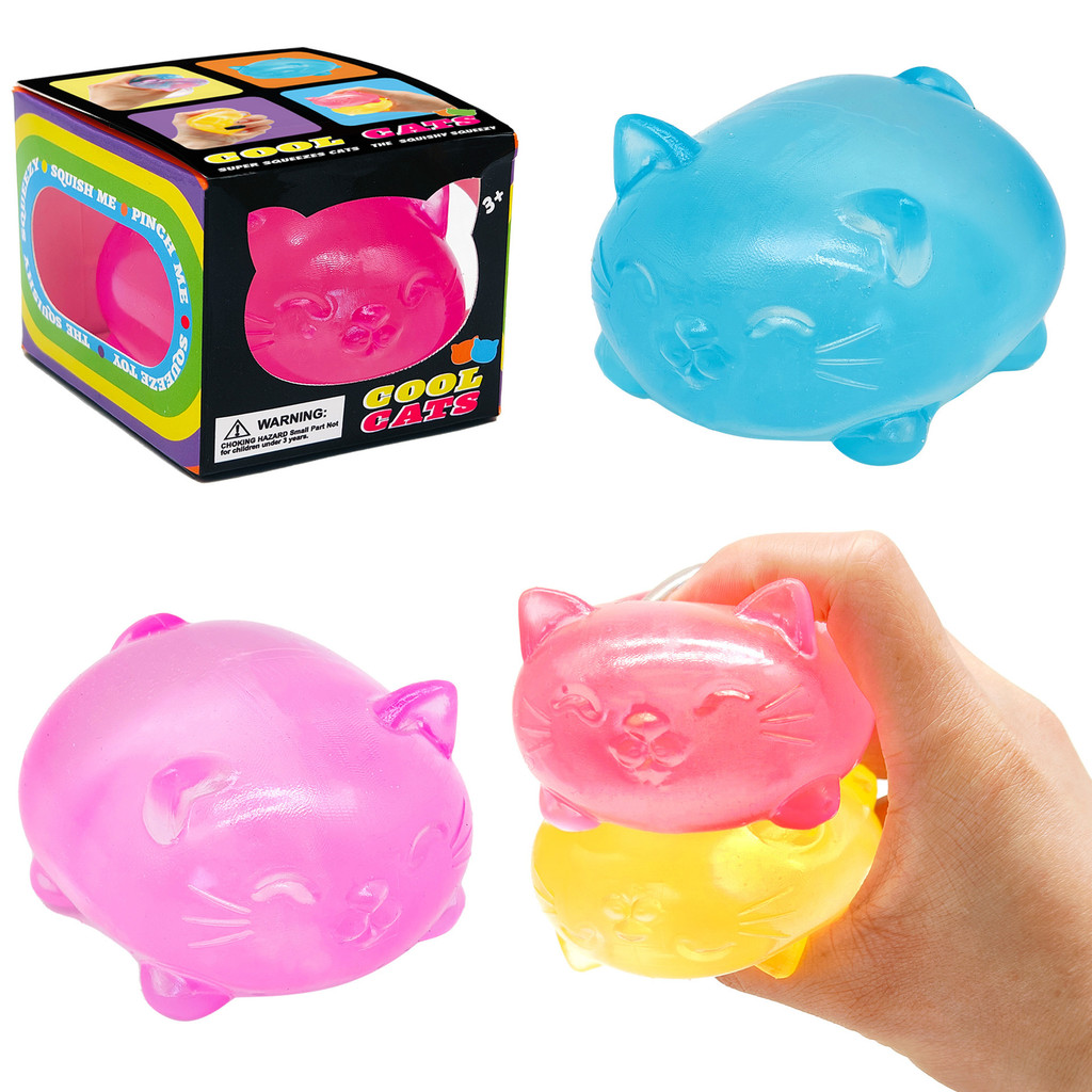 Schylling NeeDoh Nice Cube - Juguete sensorial para la liberar estrés, forma cuadrada con
