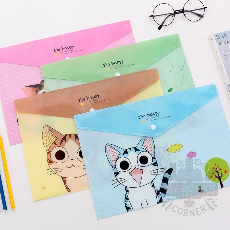 (M'sia Ready Stock) Popular Korea A4 Fail Butang Sekolah Hadiah Pelajar ...